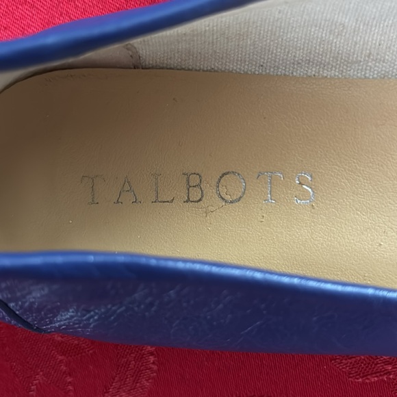Talbots royal blue tassel loafers sz 6.5 - Picture 5 of 6